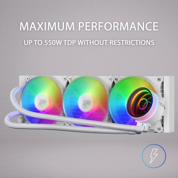 Mars Gaming ML-One RGB AIO vattenkylningssats - 360 mm (vit)