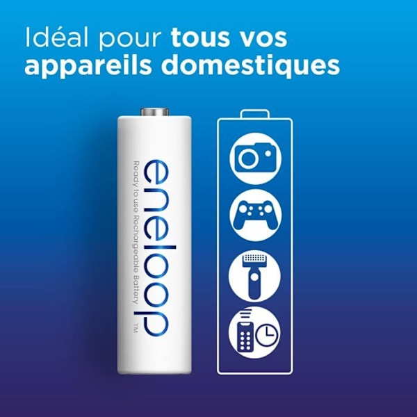 Panasonic eneloop HR06 LR6 (AA) NiMH uppladdningsbart batteri 2000 mAh 1,2 V 4 st.