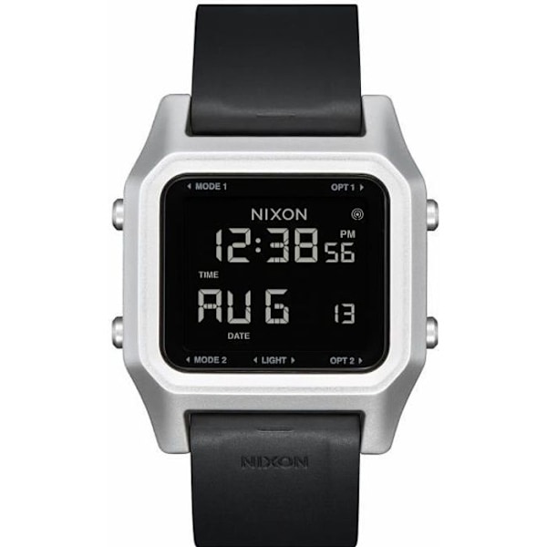 Montre - Nixon - Staple - Sølv/sort - Genanvendte havplastik - Digital 12t Silver/svart