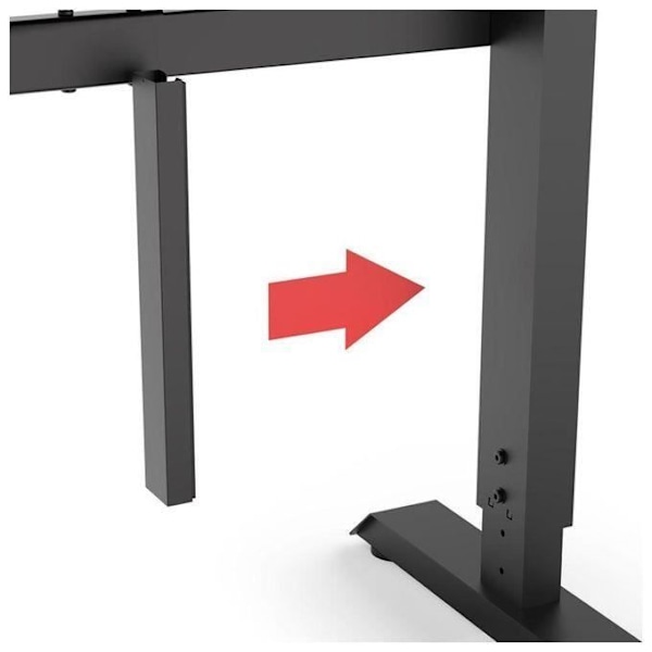Sharkoon Skiller SGD10 spillebord, legeret stål, sort, bred