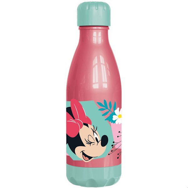 Tataway Sininen Disney Tyttöjen Muovinen Minnie Mouse Topolina 560 Ml Pullo Visalukolla