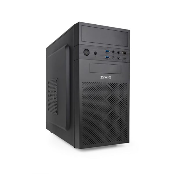 TOOQ TQC-4701U3C-B Micro-ATX/Mini-ITX minitornikotelo - Etukortinlukija, musta musta