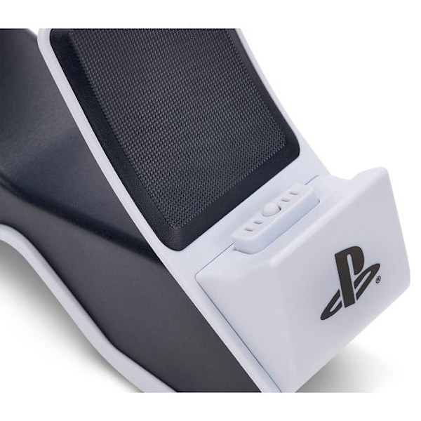 Dubbel laddstation - POWER A - PS5 DualSense - Vit - Laddar 2 handkontroller samtidigt - LED indikator Vit