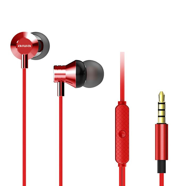 Oreillettes Intra-auriculaire høj opløsning rød ESTM-50RD AIWA