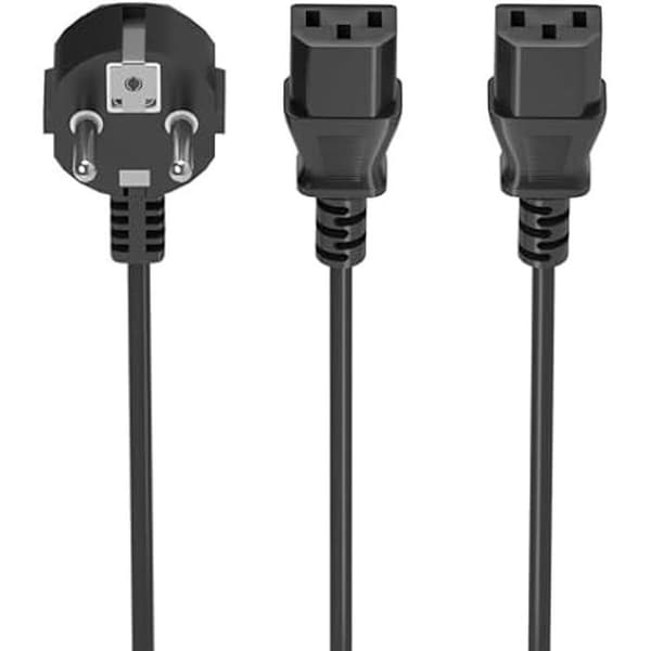 Processorströmkabel - AISENS - A132-0865 - 3,0 m - 100 % koppar - 1500 W max Svart