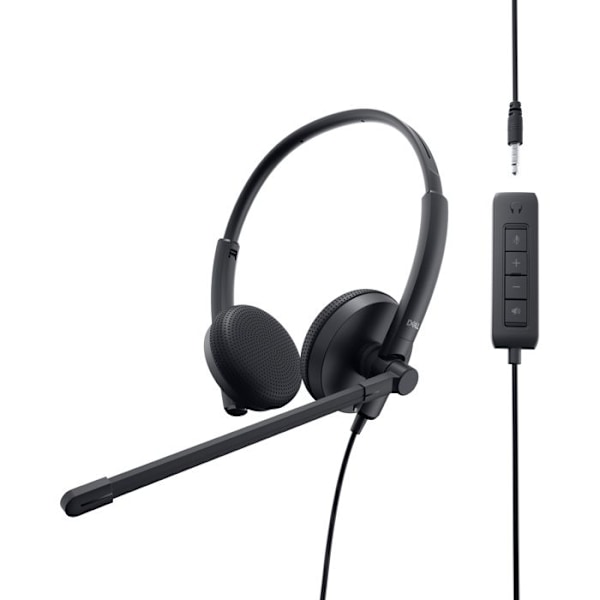 Mikro-headset Stereo - DELL - WH1022 - Trådad - USB - Svettresistent