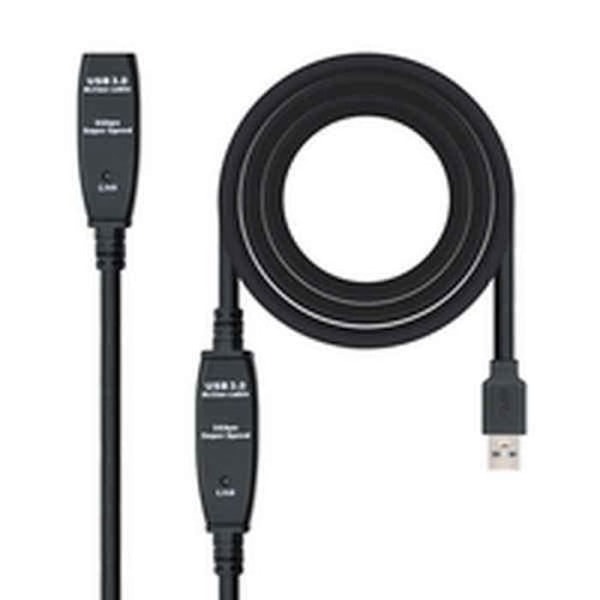 USB forlængerkabel NANOCABLE 10.01.0313 15 m 5 Gbps - - - NANOCABLE