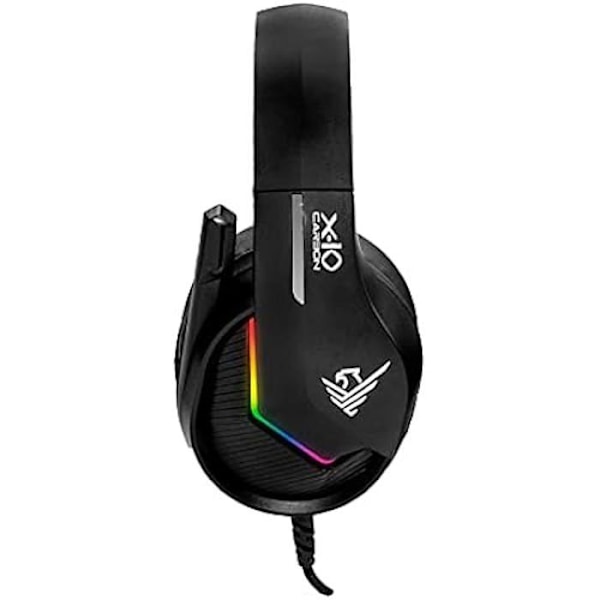 Hörlurar med mikrofon Phoenix X-IO RGB Svart
