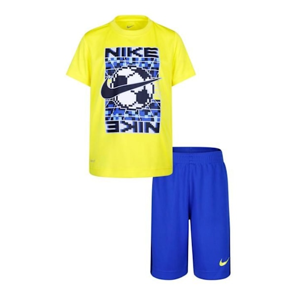 NIKE DRIFIT ICON 'GAME ROYAL' T-paita ja shortsit setti Blå - Gul 7 år