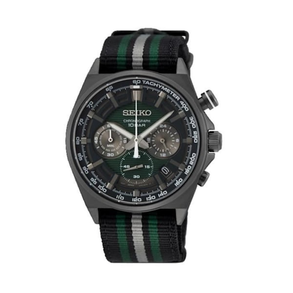 Kello - SEIKO - SSB411P1 - Nylon - Hopea - Kronografi - 10 ATM Pengar
