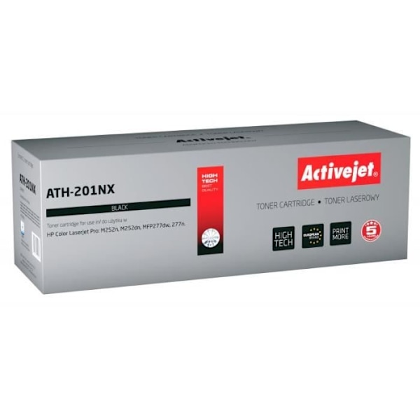 Activejet ATH-201NX Yhteensopiva mustekasetti Musta 1 kpl(s)
