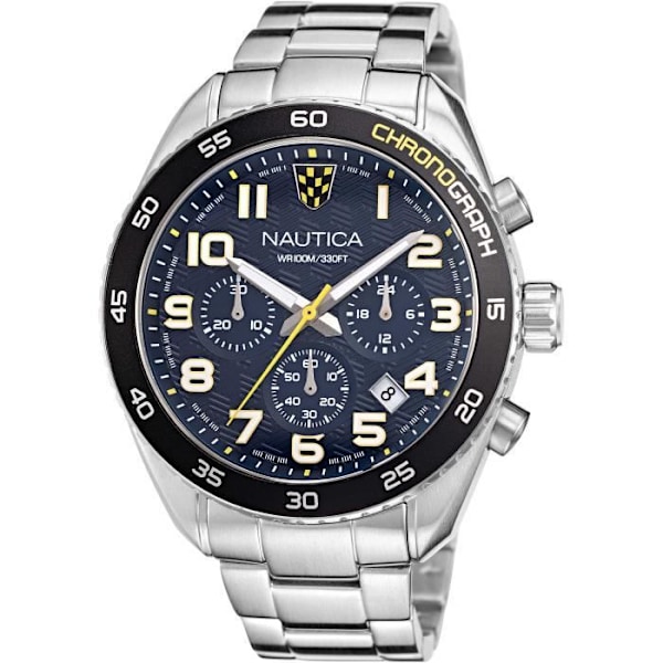 Multifunktionsur - Nautica - Key Biscayne - Sølv - Kvarts - 100m vandtæt Silver