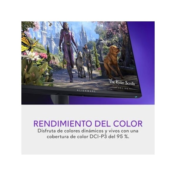 Pelitietokoneen näyttö - ALIENWARE - AW2725QF - 27 tuumaa - 4K UHD 3840x2160 - 360Hz - 0.5ms