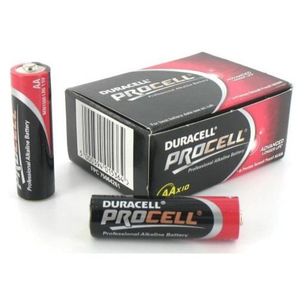 LR6 AA Duracell Procell batteri x10