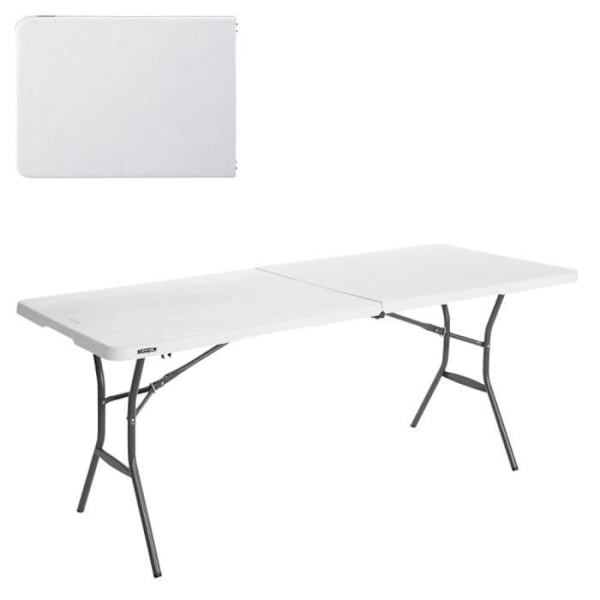 Fällbart bord - LIVSTID - 184x76x73,5 cm - Ultrabeständigt - Fällbart - Utomhus