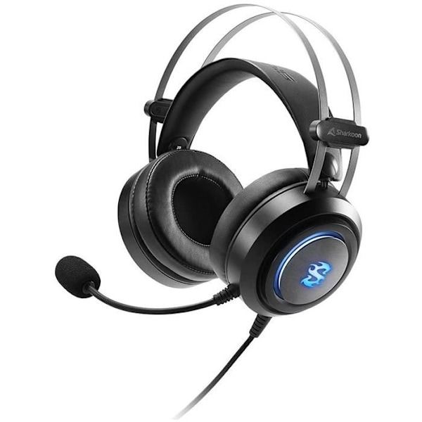Gaming Headset - Sharkoon - SGH30 - Virtuel 7.1 Surround Sound - Justerbar Mikrofon - Sort