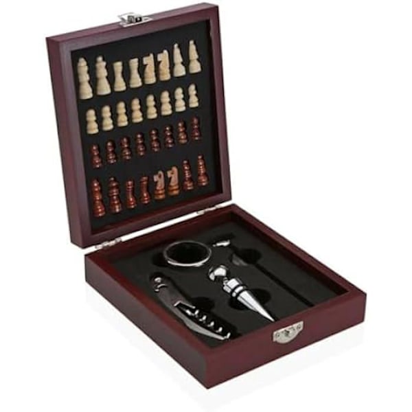 Vintilbehørssæt - Versa - Flerfarvet - Glas, ABS, Træ, MDF - 16,28 x 18,3 x 6,6 cm Flerfärgad