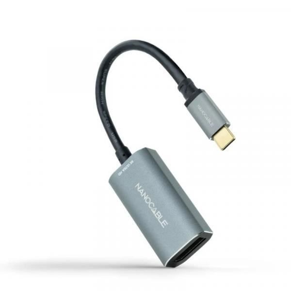 Nanocable 10.16.4104-G. Kaapelin pituus: 0,15 m, Liitin 1: USB Type-C, Liitin 2: DisplayPort. Kestävyystodistukset: