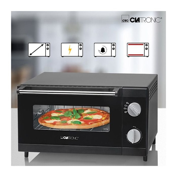 Mini pizzaugn 12L Clatronic MPO 3520 Svart