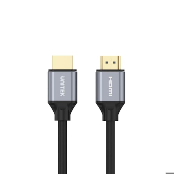 UNITEK HDMI 2.1 Premium Gold -kaapeli 1.50m 8K 60Hz / 4K 120Hz - Harmaa Grå