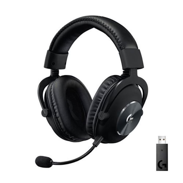 Spelheadset - Trådlöst - Logitech G - Pro X - Med mikrofon - Svart