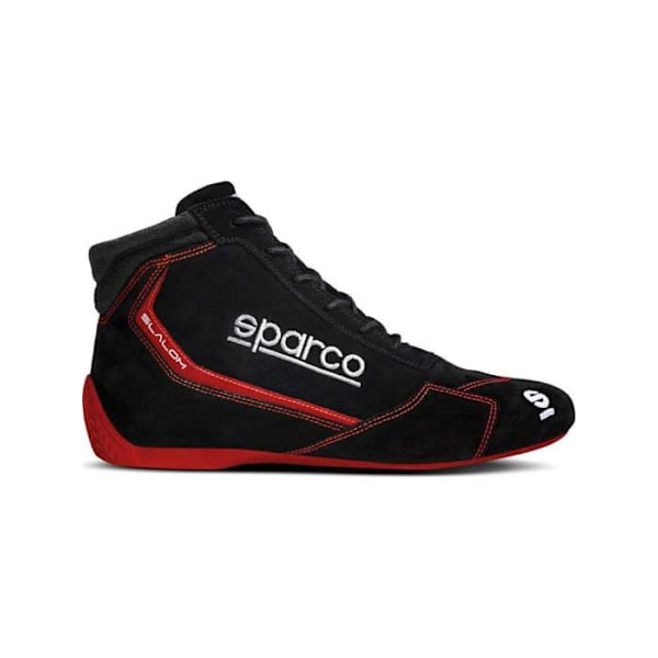 Sparco - 00129543NRRS - Unisex Slalom 2022 støvler, størrelse 43, sort/rød bådsko, standard Svart röd 43