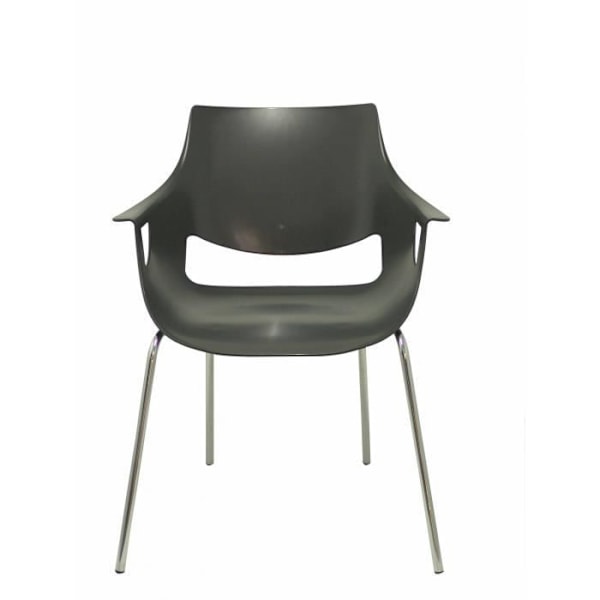 Paket med 3 Torrenueva grå stolar - PIQUERAS Y CRESPO - Modell Torrenueva - Ergonomisk - Monocase - Armstöd Grå antracit