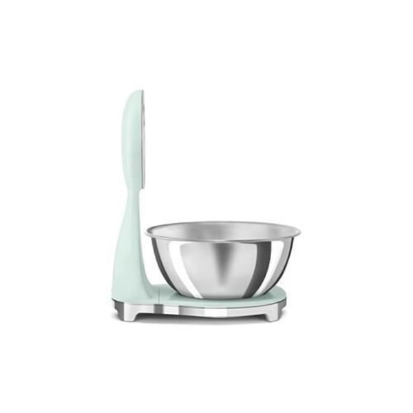 Køkkenvægt - SMEG - KSF01PGWW - Rustfrit stål - 5 kg - Genopladelig USB vatten grönt