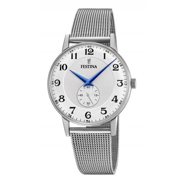 Ure - Festina - F20568-1 - Stål - Sølv - Vandtæthed 3 ATM