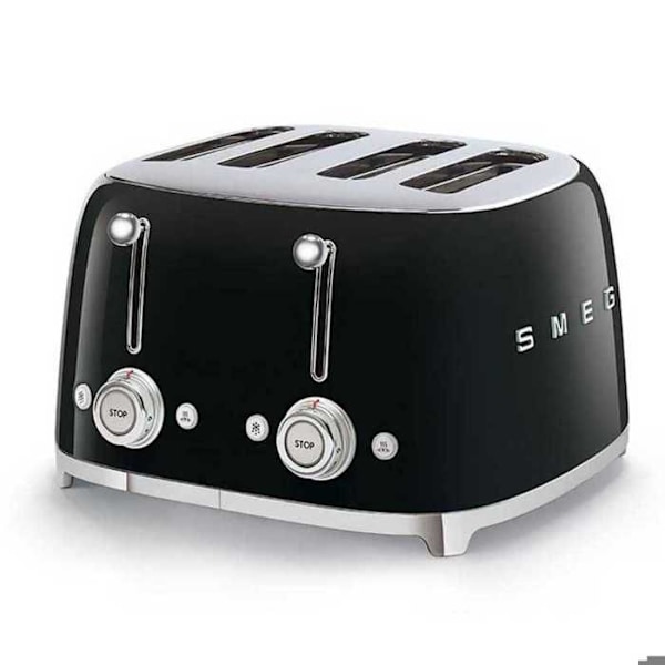 Grill-pande SMEG 4 skiver - 1950'erne - Sort - 2000W