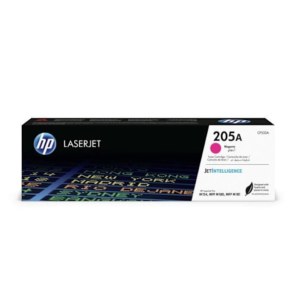 HP:n mustekasetti nro 205A magenta