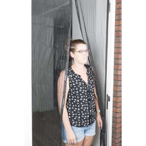 Portes Lamellenhor - Basic - 105x215 cm - Med magnet - Pleje af pleje