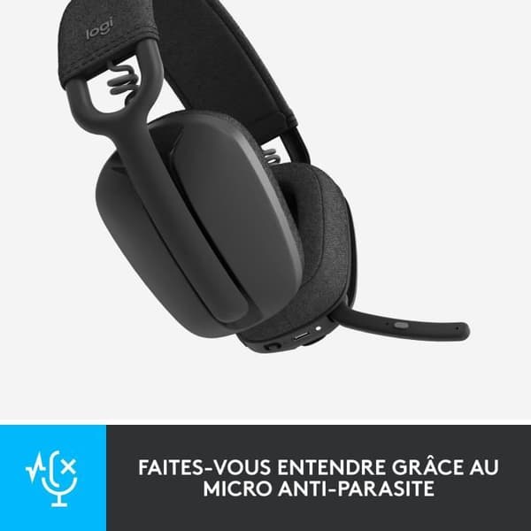 Hörlurar - Trådlösa - Logitech - Zone Vibe 100 - Bluetooth - Störningsskydd - Grafit