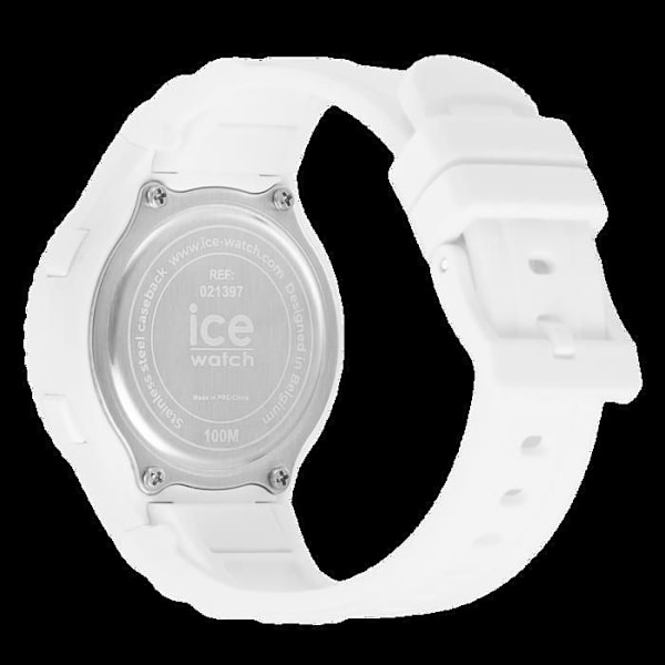 ICE WATCH ur - Dame - 021397 - Vandtæt 10 ATM - Hvid silikonerem Vit