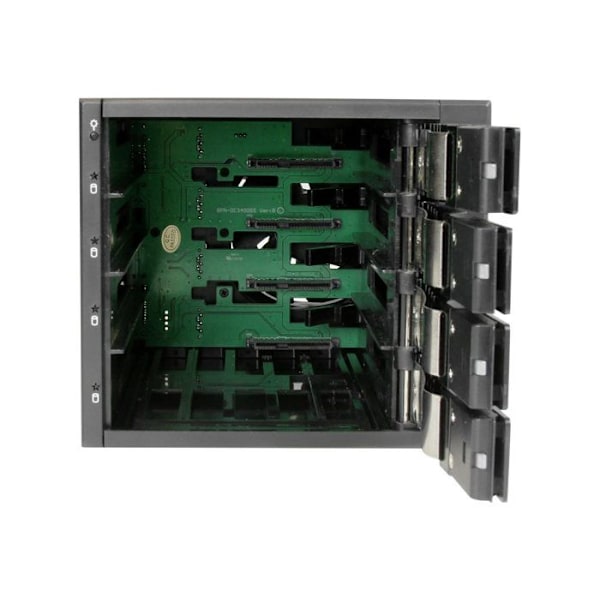 STARTECH Aftageligt rack uden skuffe til 4 x 3,5" SAS II/SATA III 6Gb/s HDD - Aluminium