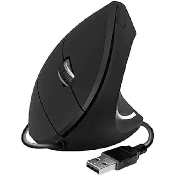 SUBBLIM Glide Vertikal Ergo Wired Mus Svart