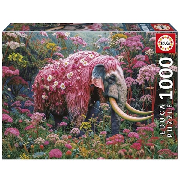 Puslespil 1000 dele: BLOMSTRENDE ELEFANT