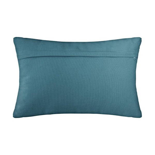 Pude - ottomønstre - bomuld - andeblå - 30x50 cm - Andeblå - Atmosphera indretningsarkitekt Blå