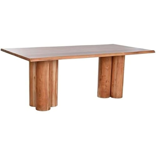 Spisebord - HOME ESPRIT - Naturlig Brun - Akacietræ - 200 x 100 x 76 cm - Multicolor Flerfärgad