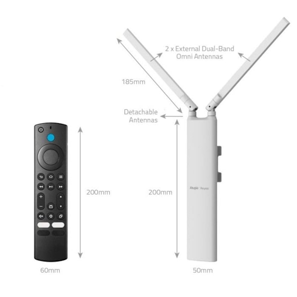 RUIJIE RG-RAP52-OD Reyee Wi-Fi 5 AC1300 Dual-Band Outdoor Access Point Vit