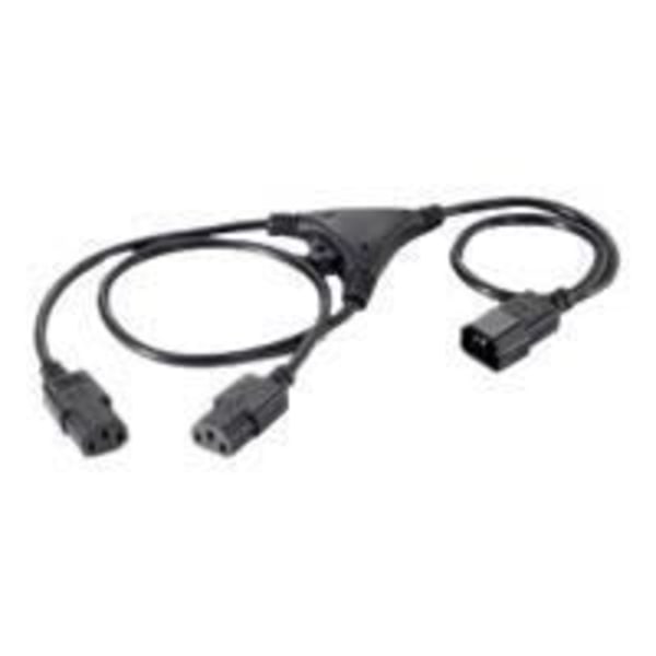 El-kabel Y med 3 stik, længde = 1,6 m.