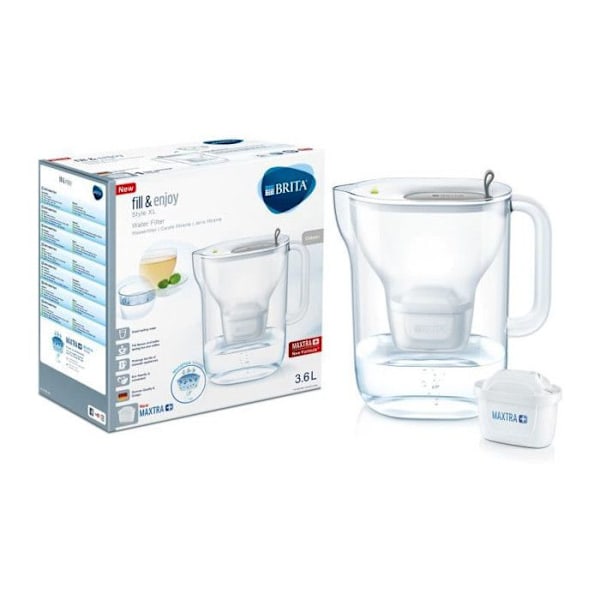Suodatinkaraffa BRITA Style grafiitti + 1 Maxtra+ - Tilavuus 2,4 L