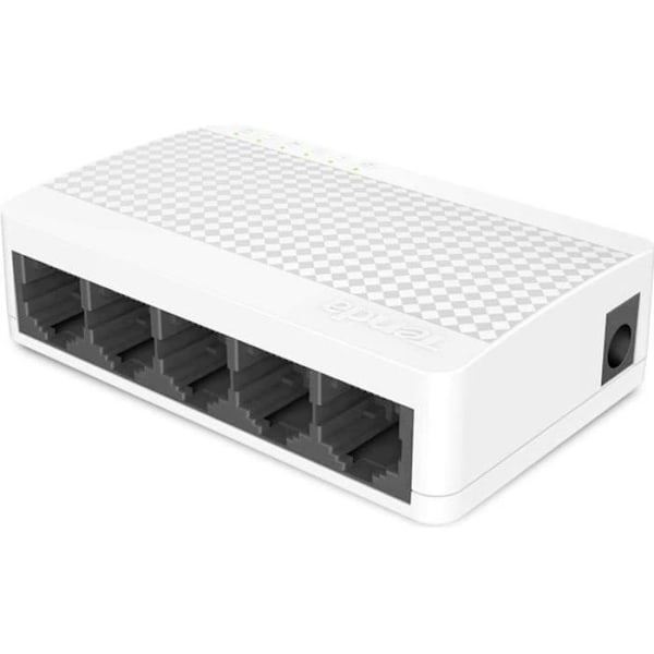 TENDA S105 Ethernet-kytkin - 5 megabittiä porttia 10/100 mbps RJ45 - Plug&Play