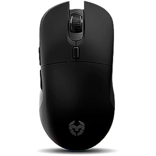KROM KOMET - RGB trådlös spelmus, Pixart PMW 3212 optisk precisionssensor, 8 knappar, 5 DPI-nivåer upp till 2400,