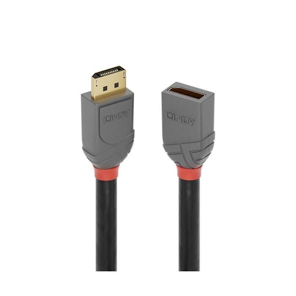 Rallonge DisplayPort - LINDY - 36498 - 3m - Suorituskykyinen yhteys - Kolminkertainen suojus