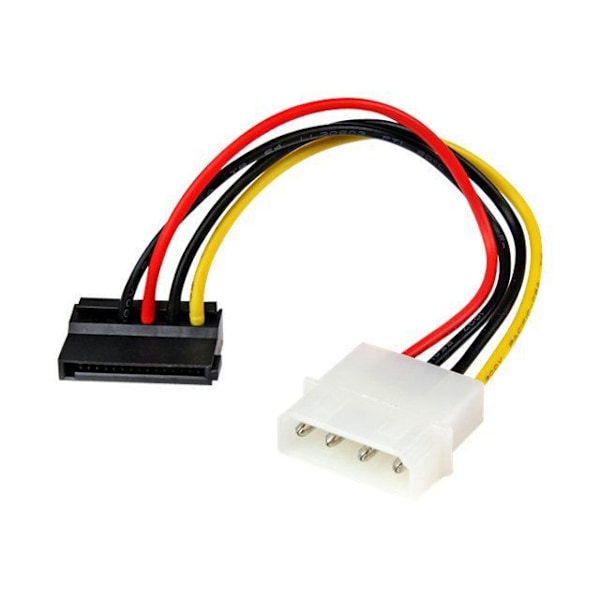 Strömförsörjning STARTECH.COM - LP4 till SATA med vänster vinkel - 15 cm