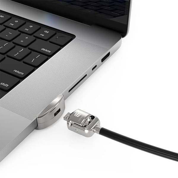 Lukitusadapteri - COMPULOCKS - W126702993 - MacBook Pro 16 tuumaa - Avainlukko - Väri harmaa