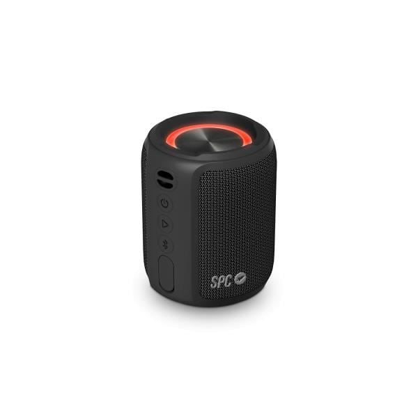SPC Sound POWERPOOL - Kannettava Bluetooth-kaiutin, kompakti, valaiseva rengas, 20 tunnin akunkesto, 14 W, True Wireless Stereo, IPX7 musta