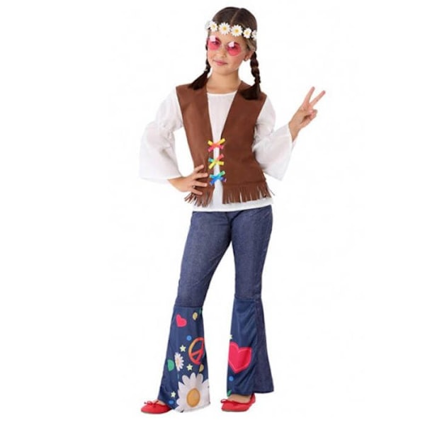 Hippiekostym - Flicka - Storlek 7/9 år - 7/9 år (122 till 134 cm)