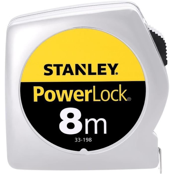 Mått - STANLEY - 0-33-198 - 8 m x 25 mm - Powerlock Classic - ABS Gul